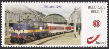 year=?, Belgian personalized stamp with NS1200